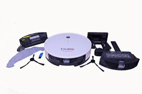 I clean V100 PRO - White Wet and Dry Intelligent Robotic Vacuum Cleaner (Smart App Enabled, Compatible with Google Assistant & Alexa)