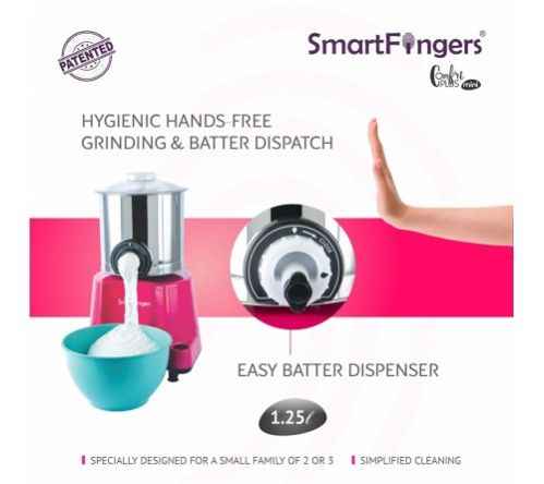 SmartFingers Comfort Plus Table Top Magic Wet Grinder 110V 60hz (1.25 L)