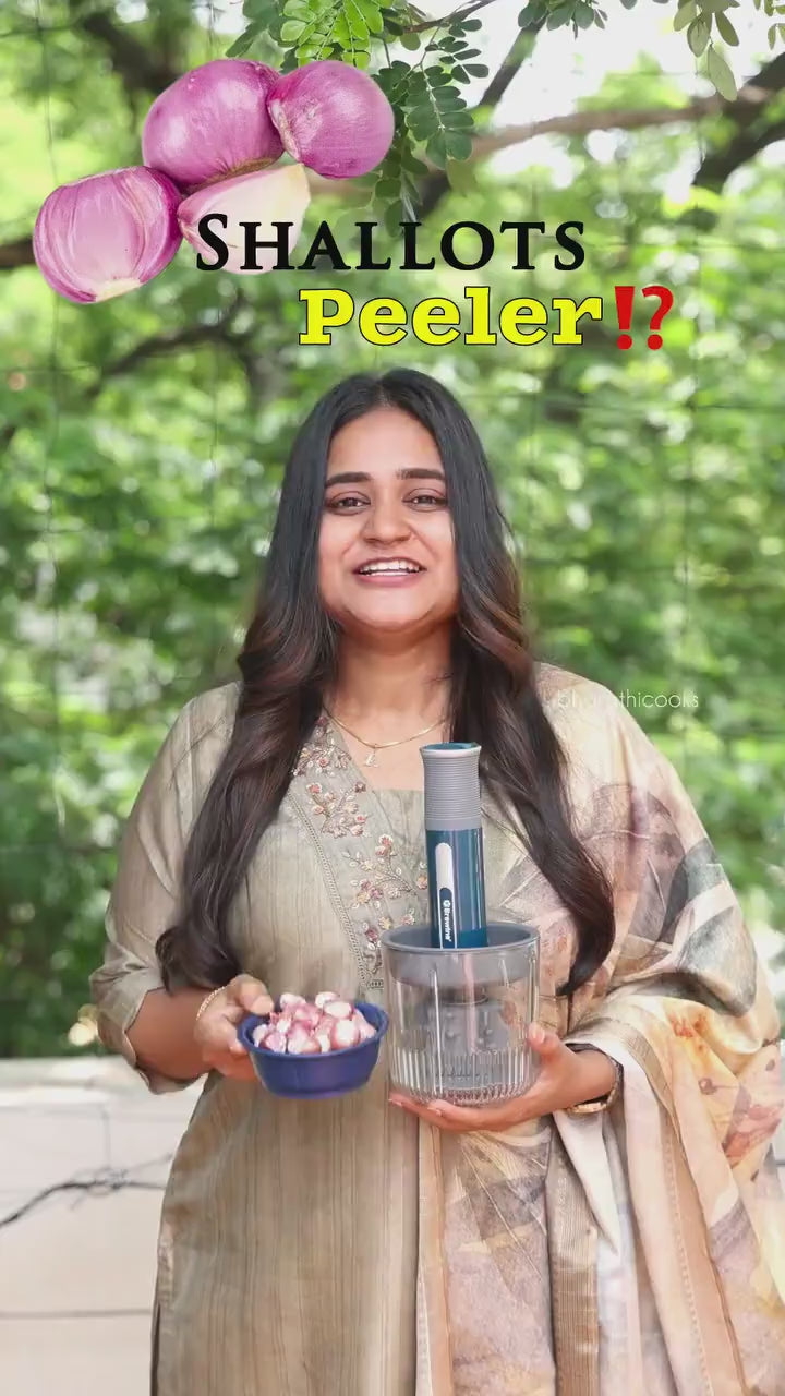 Garlic Peeler & Vegetable Chopper (Rechargeable -USB CORDLESS)