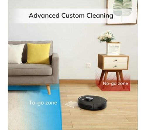 VACCUM CLEANER-DRY & WET LIDAR ROBOT VACUUM, SMART LASER NAVIGATION AND MAPPING,2000PA STRONG SUCTION, WI-FI CONNECTED, MULTIPLE-FLOOR MAPPING,2-IN-1 ROLLER BRUSH