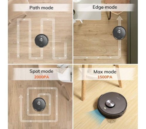 VACCUM CLEANER-DRY & WET LIDAR ROBOT VACUUM, SMART LASER NAVIGATION AND MAPPING,2000PA STRONG SUCTION, WI-FI CONNECTED, MULTIPLE-FLOOR MAPPING,2-IN-1 ROLLER BRUSH