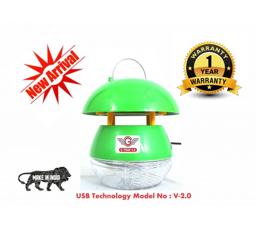GTRAP MOSQUITO KILLER V 2.0 GREEN - USB (1 YEAR WARRANTY)-ADAPTER NOT INCLUDED